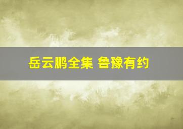 岳云鹏全集 鲁豫有约